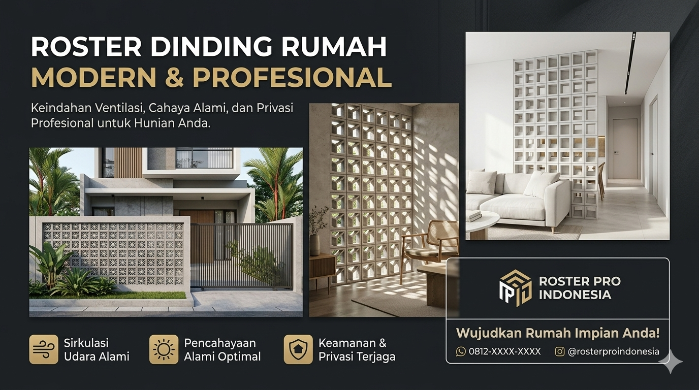 roster dinding rumah minimalis